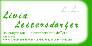 livia leitersdorfer business card